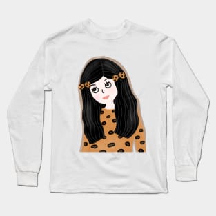 tiger pattern T-shirt Long Sleeve T-Shirt